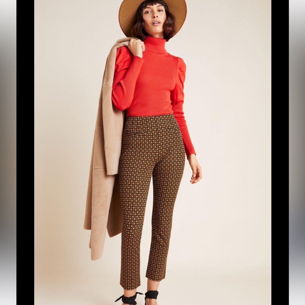 Anthropologie The Essential Slim High Waist Trousers Pants - Size 6 - NWOT